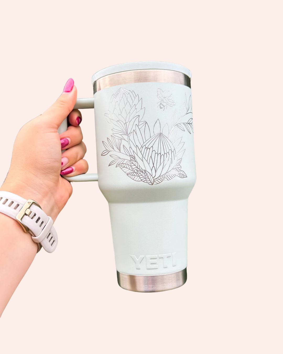 30oz Yeti Rambler Travel Straw Mug | Custom Designs