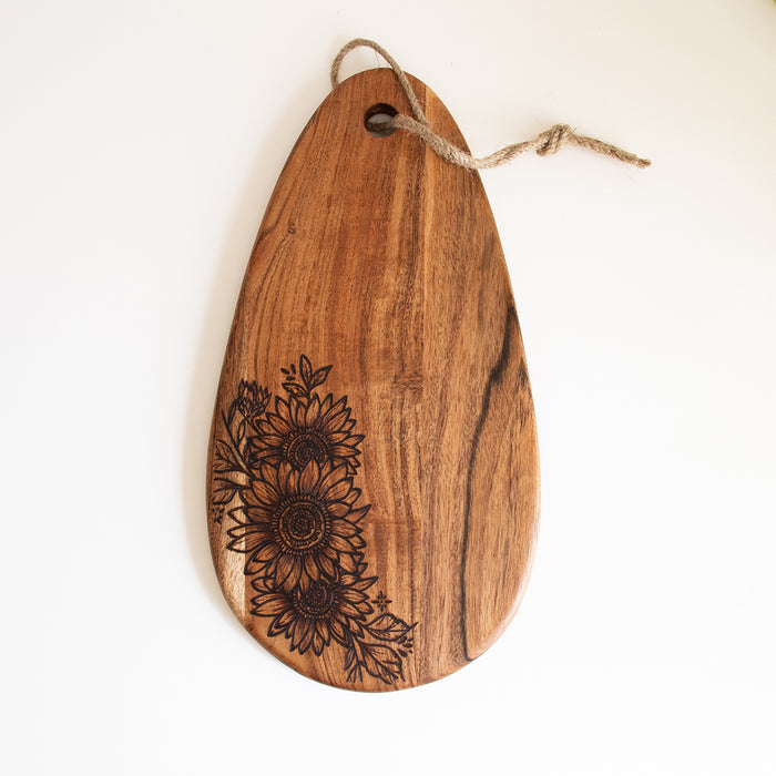 Sunflower Small Teardrop Board