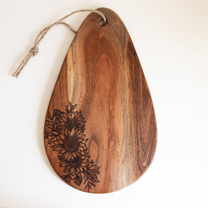 Sunflower Large Teardrop Board
