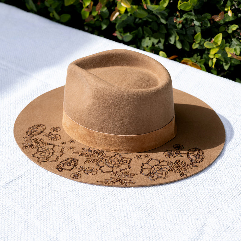 Blossom Teak Hat (small)