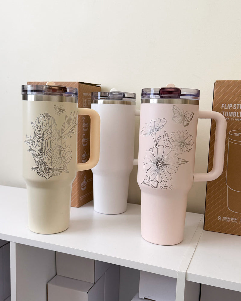 Hand Engraved 40oz Tumbler | Special Order