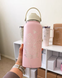 Hand Engraved 32oz Drink Bottle | Special Order