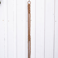 Tan Macrame Hat Hanger