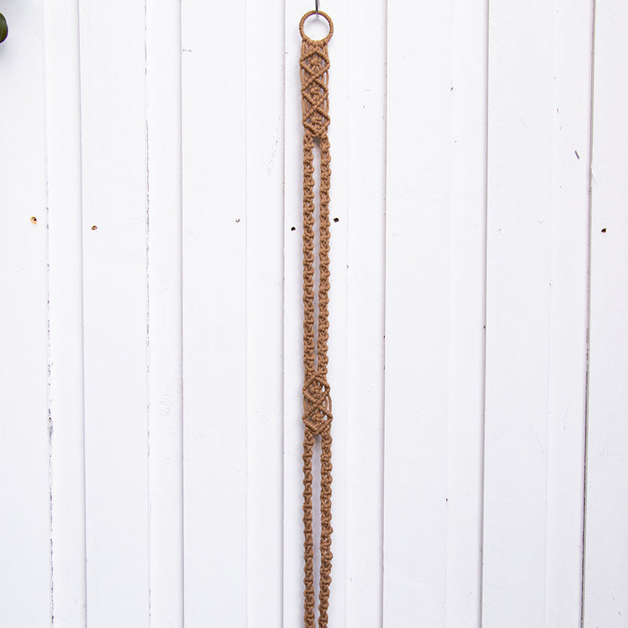 Tan Macrame Hat Hanger
