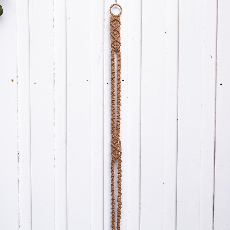 Tan Macrame Hat Hanger