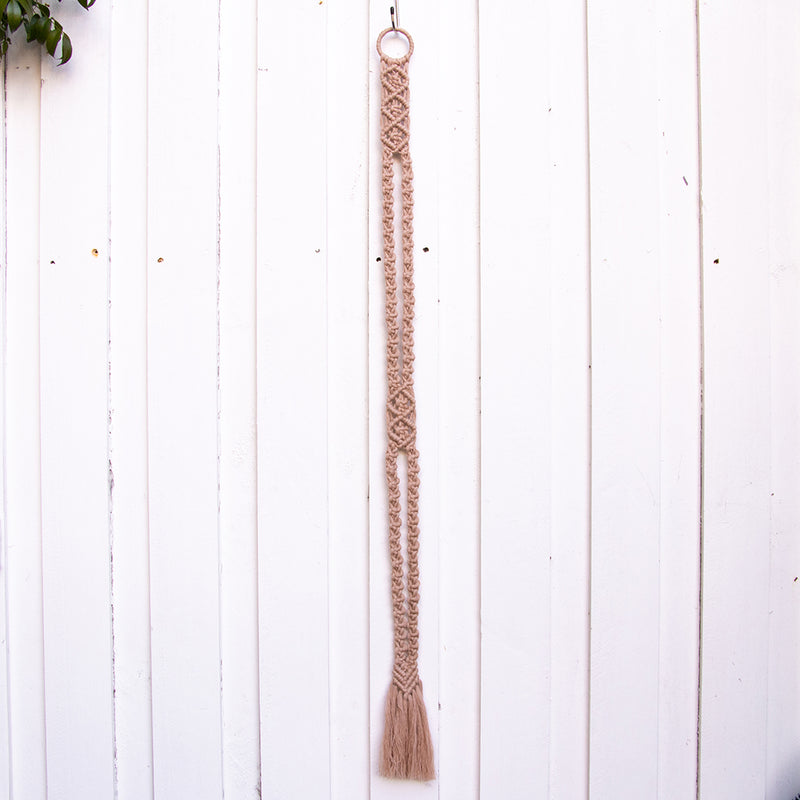 Dusty Pink Macrame Hat Hanger