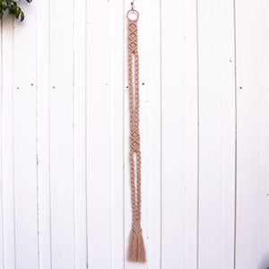 Dusty Pink Macrame Hat Hanger