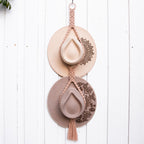 Dusty Pink Macrame Hat Hanger