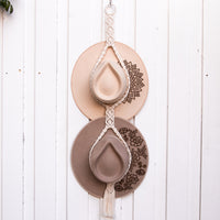 Cream Macrame Hat Hanger