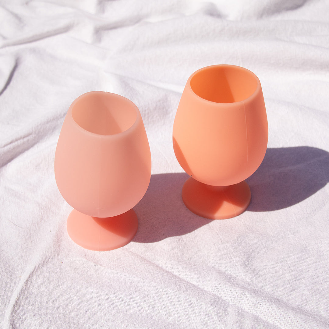 Peach & Petal | Stemm | Unbreakable Wine Glass