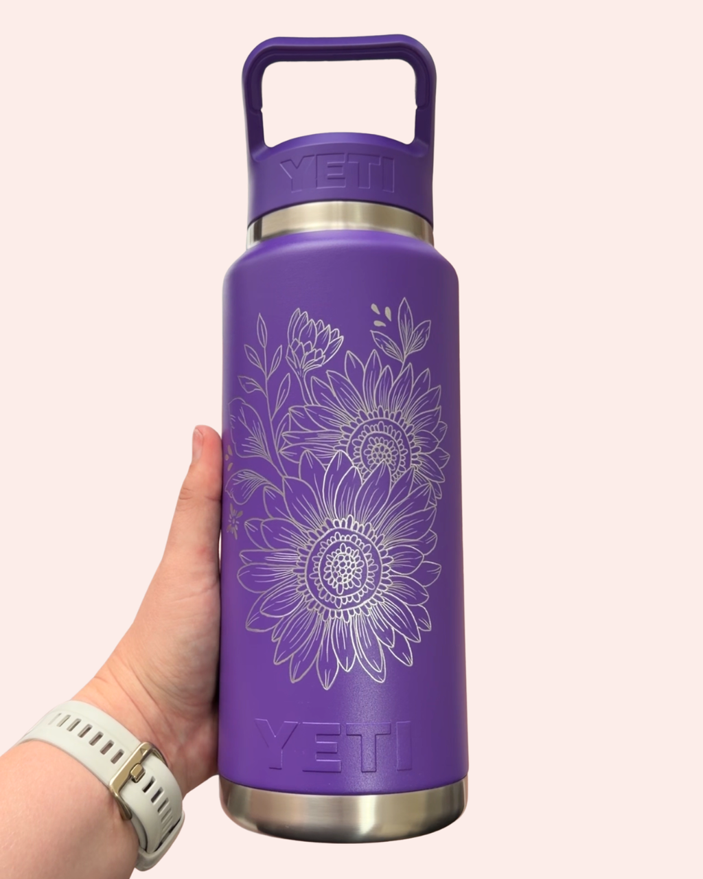 36oz Yeti Straw Bottle | Custom Designs
