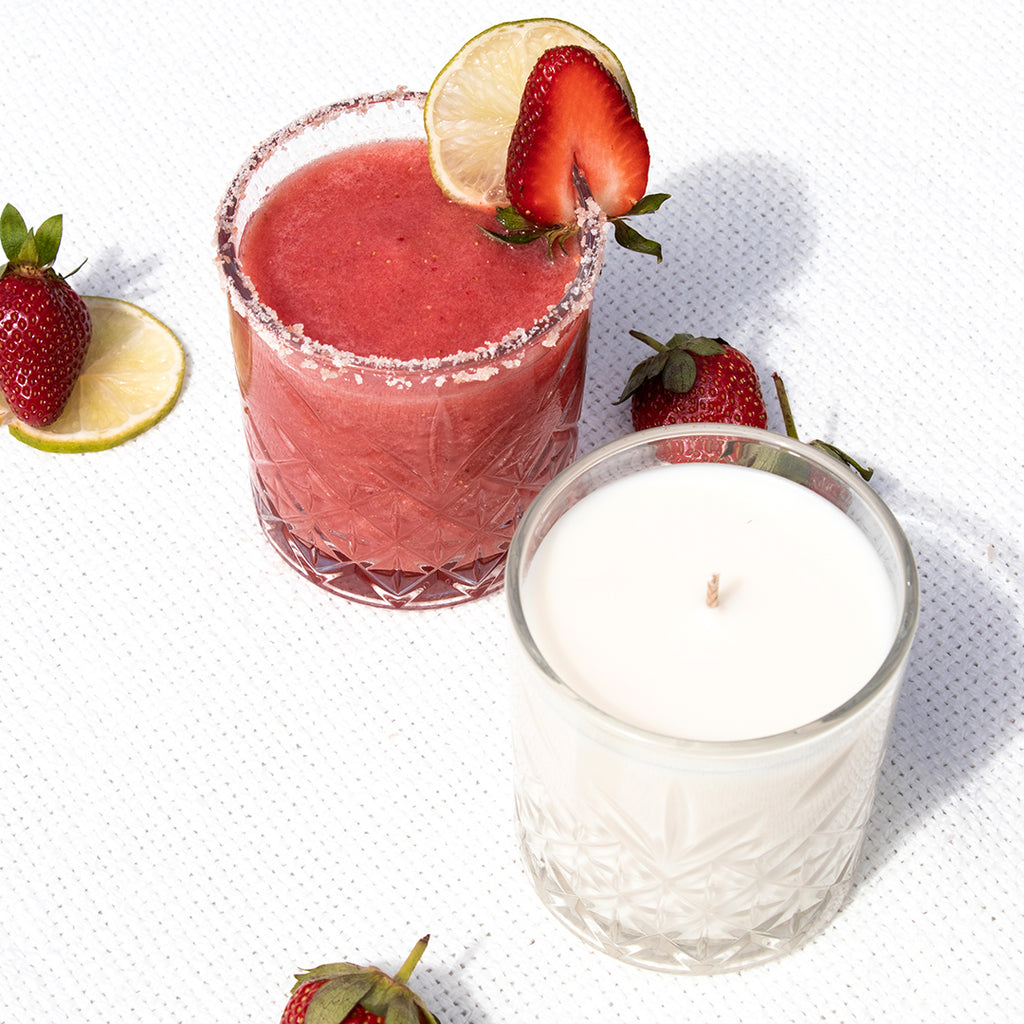 Strawberry Daiquiri| Reusable Cocktail Glass