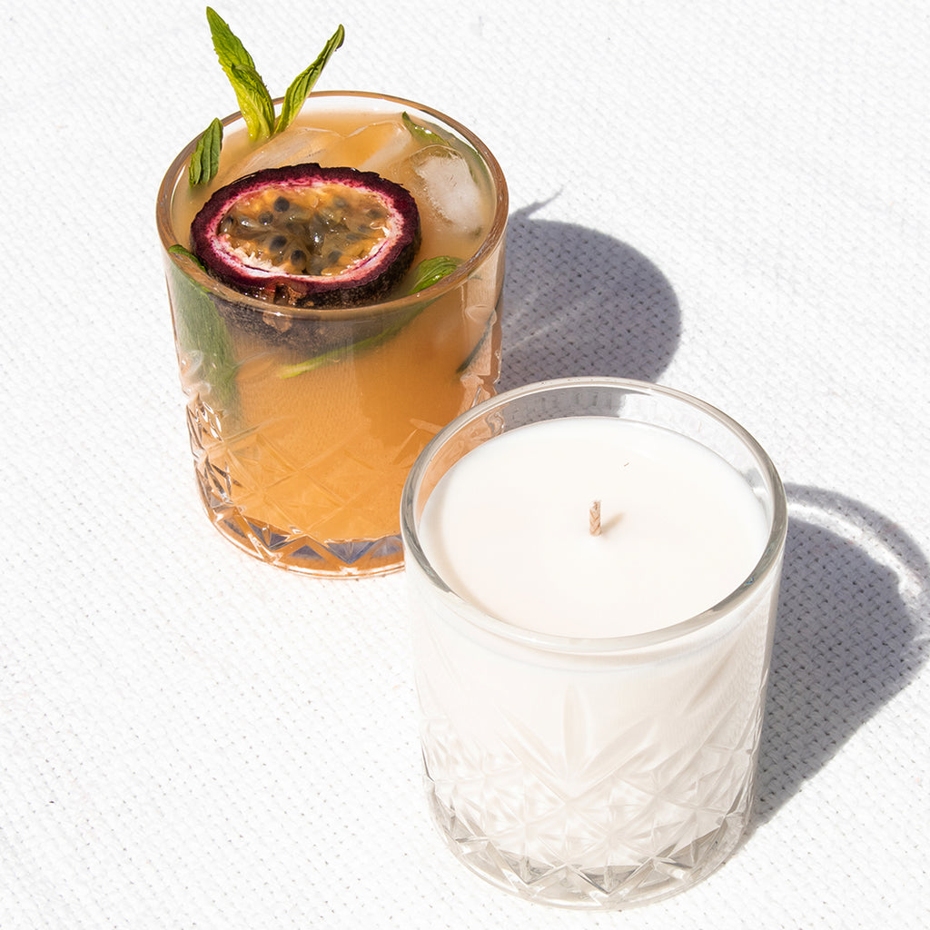 Mango & Passionfruit Mojito | Reusable Cocktail Glass